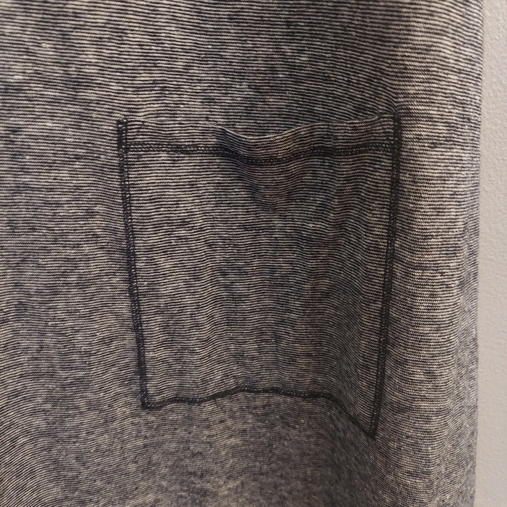 EILEEN FISHER Hemp Organic Cotton Mini Stripe Pullover T Shirt Dress L Lagenlook - Picture 6 of 11